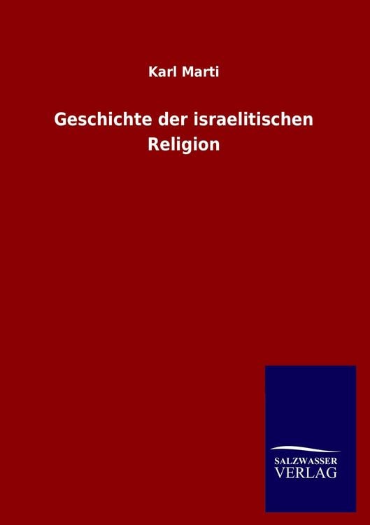 Produktbild: Geschichte der israelitischen Religion