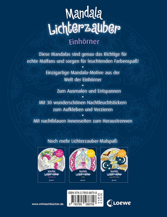 Produktbild: Mandala-Lichterzauber - Einhörner