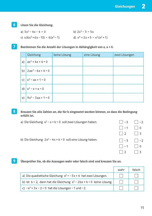 Produktbild: Klett Sicher im Abi 10-Minuten-Training Oberstufe Mathematik Gleichungen