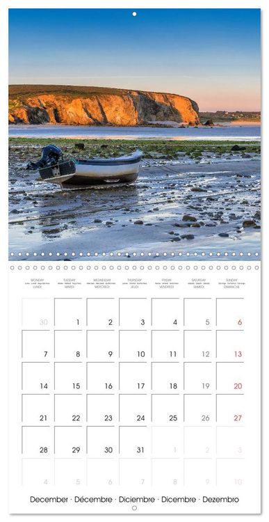 Produktbild: La Bretagne la presqu&rsquo;&icirc;le de Crozon (Calendrier mural carr&eacute; 2026 30x30 cm) Calendrier double avec une page pour vos prises de notes