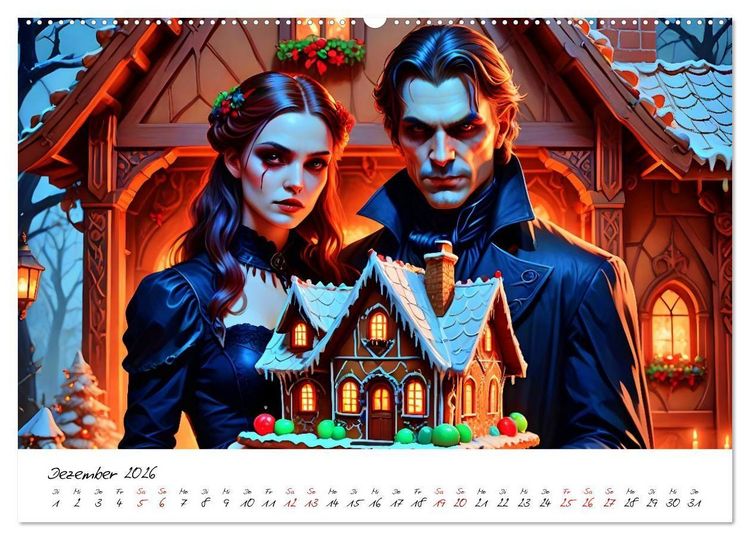 Produktbild: Dunkle M&auml;rchenwelten (Wandkalender 2026 DIN A2 quer), CALVENDO Monatskalender