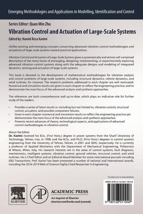 Produktbild: Vibration Control and Actuation of Large-Scale Systems