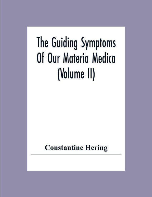 Produktbild: The Guiding Symptoms Of Our Materia Medica (Volume Ii)