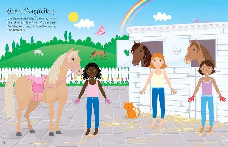 Produktbild: Meine glitzernden Anziehpuppen-Stickerb&uuml;cher mini: Im Ballett, Feen, Freundinnen und Prinzessinnen