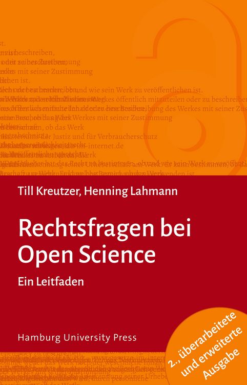 Produktbild: Rechtsfragen bei Open Science (2. A.)