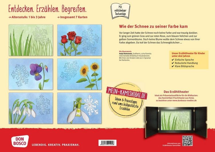 Produktbild: Wie der Schnee zu seiner Farbe kam. Kamishibai Bildkartenset.