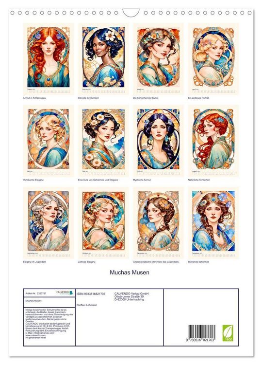 Produktbild: Muchas Musen (Wandkalender 2027 DIN A3 hoch), CALVENDO Monatskalender