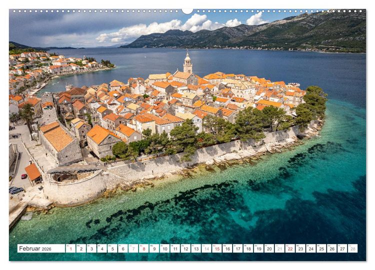 Produktbild: Kroatien - Korcula (Wandkalender 2026 DIN A2 quer), CALVENDO Monatskalender