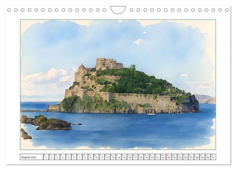 Produktbild: Italien - Baudenkm&auml;ler, Berge und Meer (Wandkalender 2026 DIN A4 quer), CALVENDO Monatskalender
