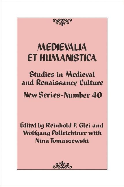 Produktbild: Medievalia et Humanistica, No. 40