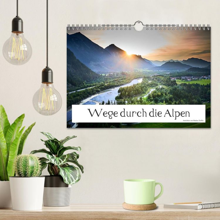 Produktbild: Wege durch die Alpen (Wandkalender 2026 DIN A4 quer), CALVENDO Monatskalender