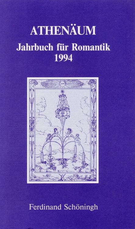 Produktbild: Athen&auml;um - 4. Jahrgang 1994 - Jahrbuch f&uuml;r Romantik