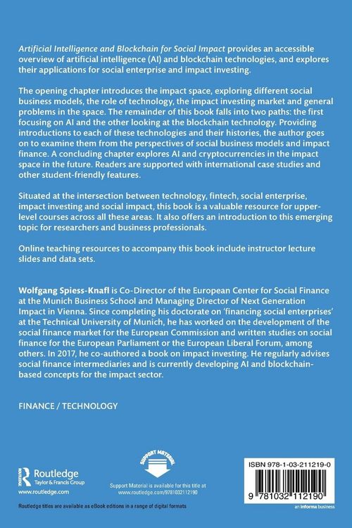 Produktbild: Artificial Intelligence and Blockchain for Social Impact