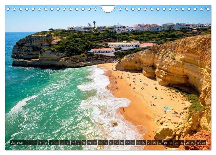 Produktbild: ALGARVE - Urlaub f&uuml;r die Seele (Wandkalender 2026 DIN A4 quer), CALVENDO Monatskalender