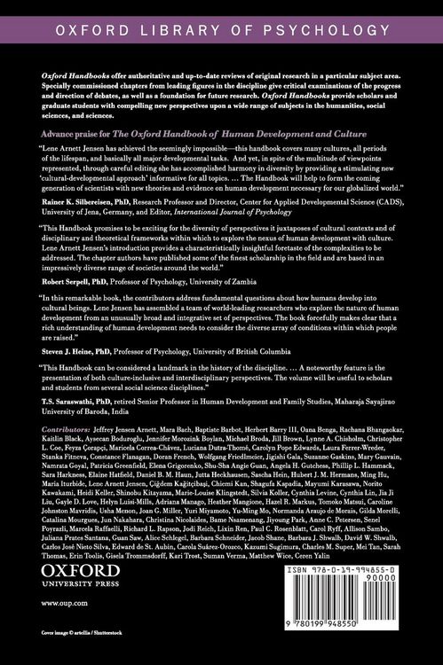 Produktbild: The Oxford Handbook of Human Development and Culture