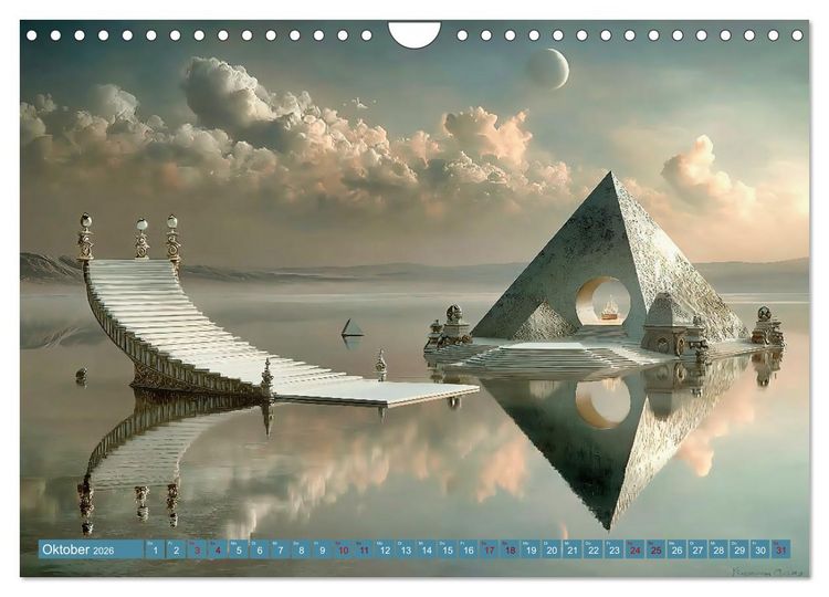 Produktbild: Zwischen Licht und Stille - Tr&auml;ume aus Licht und Form (Wandkalender 2026 DIN A4 quer), CALVENDO Monatskalender