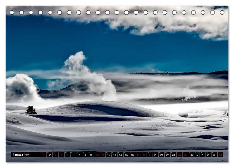 Produktbild: Yellowstone Nationalpark. Tanz auf dem Vulkan (Tischkalender 2026 DIN A5 quer), CALVENDO Monatskalender