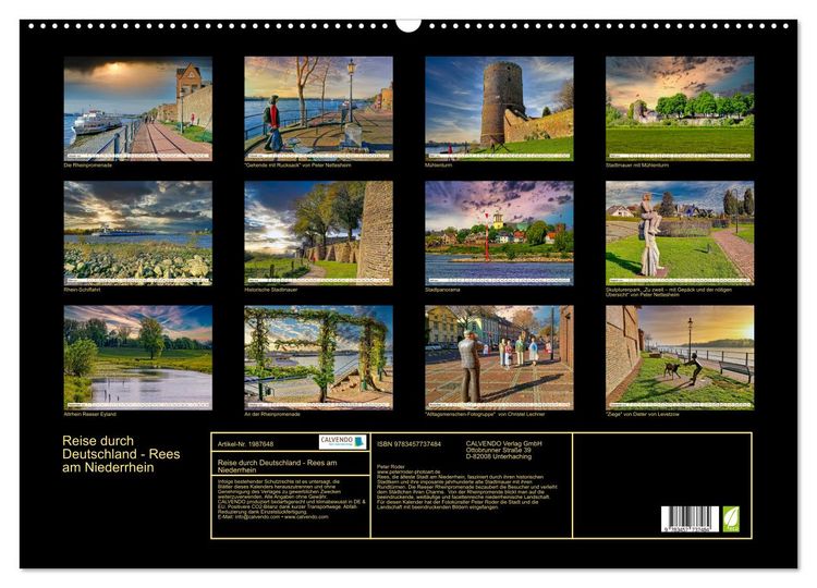 Produktbild: Reise durch Deutschland - Rees am Niederrhein (Wandkalender 2026 DIN A2 quer), CALVENDO Monatskalender