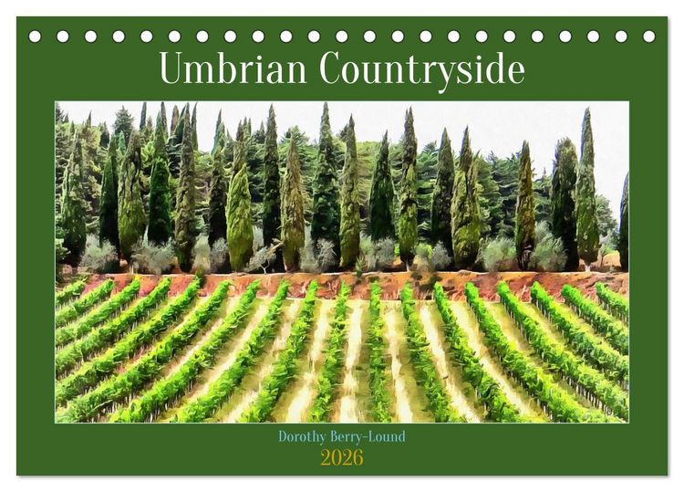 Produktbild: Umbrian Countryside (Desk Calendar 2026 DIN A5 landscape), CALVENDO 12 Month DeskCalendar