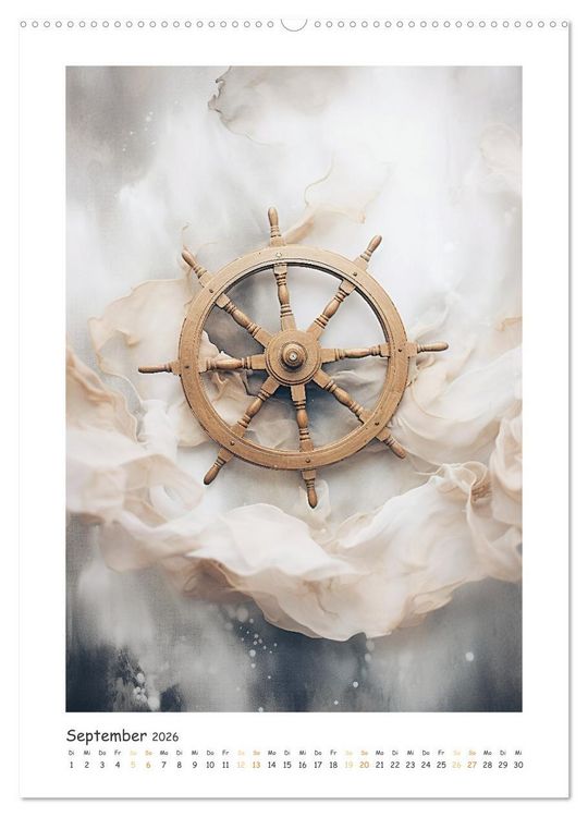 Produktbild: Maritime Kunst (Wandkalender 2026 DIN A2 hoch), CALVENDO Monatskalender