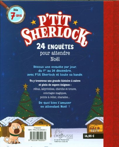 Produktbild: P'tit Sherlock. 24 enqu&ecirc;tes pour attendre No&euml;l