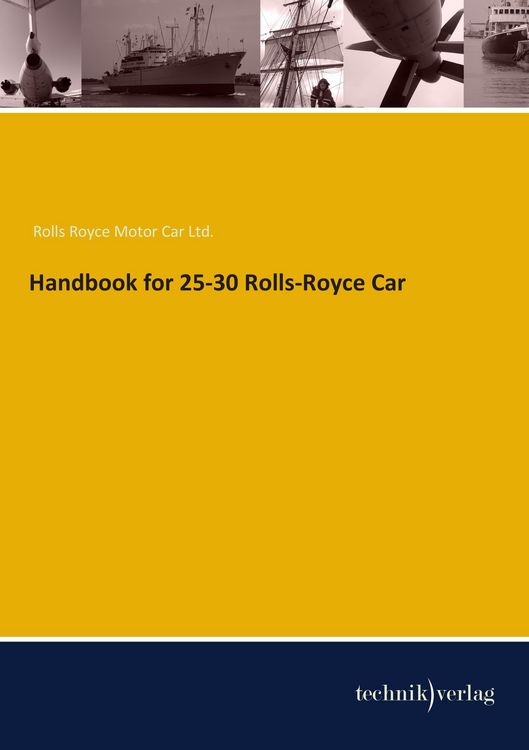 Produktbild: Handbook for 25-30 Rolls-Royce Car