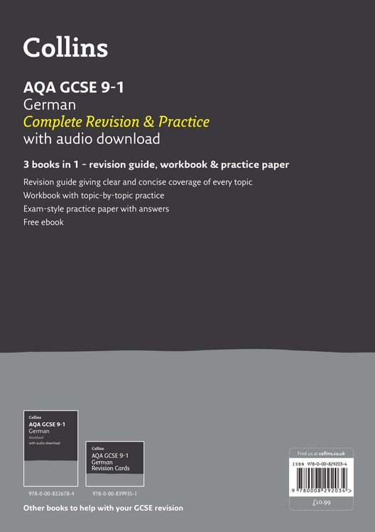 Produktbild: Bates, A: AQA GCSE 9-1 German All-in-One Complete Revision a