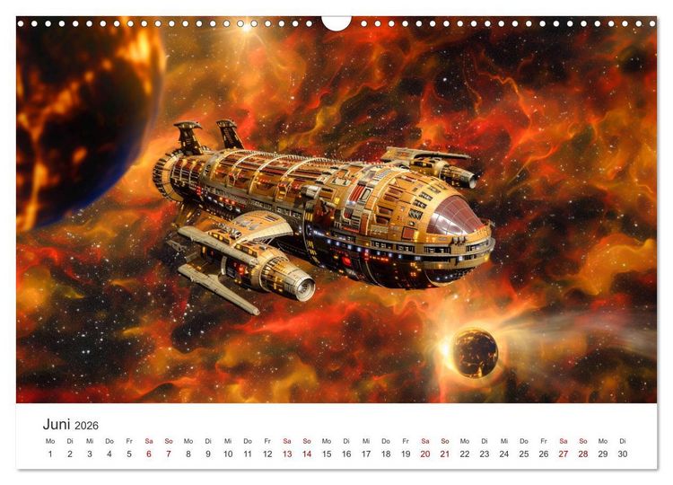 Produktbild: Sternenreisen - Ein kosmischer Kalender (Wandkalender 2026 DIN A3 quer), CALVENDO Monatskalender