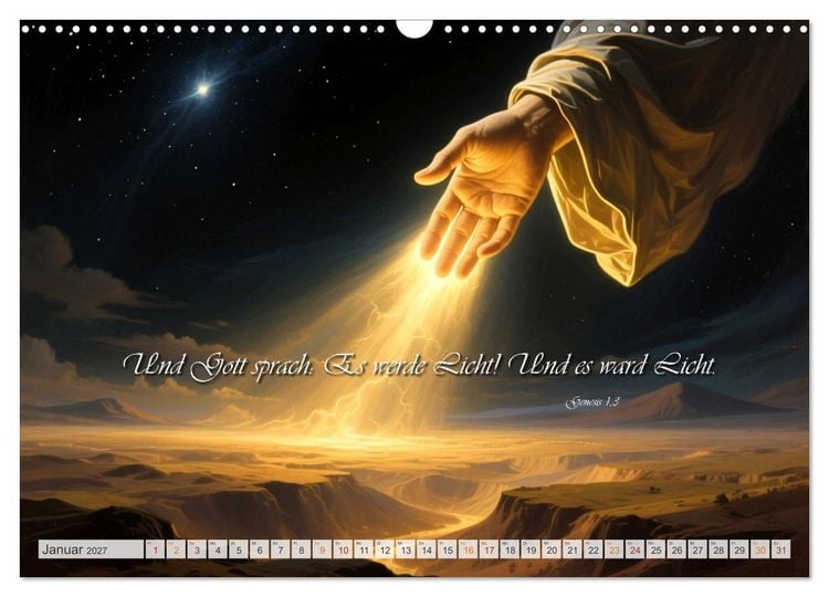 Produktbild: Die Kraft der Bibel (Wandkalender 2027 DIN A3 quer), CALVENDO Monatskalender