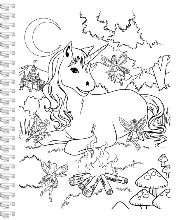 Produktbild: Einhorn-Malbuch
