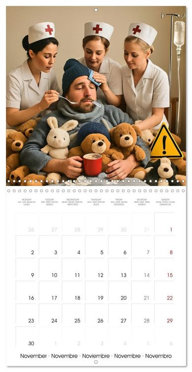 Produktbild: The Great Man Calendar. A year full of male chaos. (Wall Calendar 2026 12 &times; 12 Inch) CALVENDO 12 Month Wall Calendar