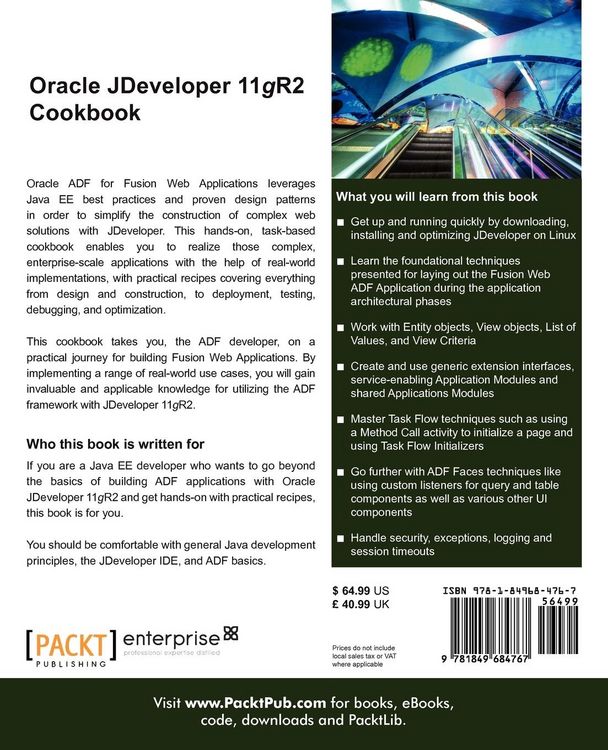 Produktbild: Oracle Jdeveloper 11gr2 Cookbook
