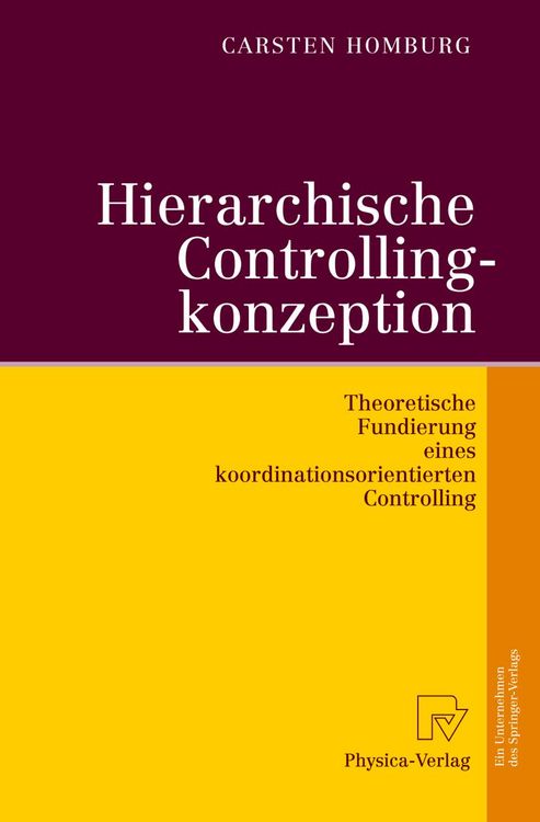 Produktbild: Hierarchische Controllingkonzeption