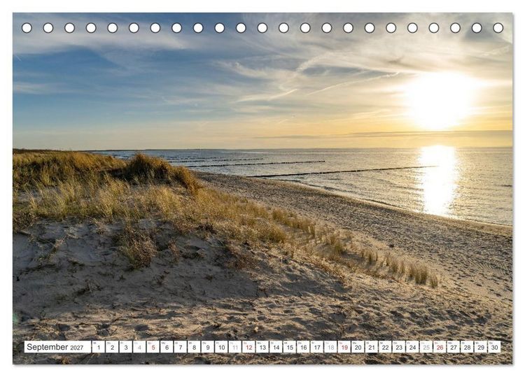 Produktbild: Mecklenburg-Vorpommern - Fischland-Dar&szlig;-Zingst (Tischkalender 2027 DIN A5 quer), CALVENDO Monatskalender