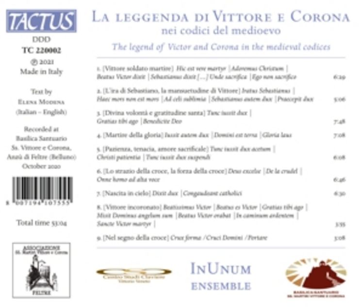 Produktbild: Gregorian Chants: La Leggenda di Vittore e Corona