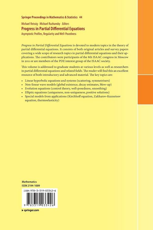 Produktbild: Progress in Partial Differential Equations
