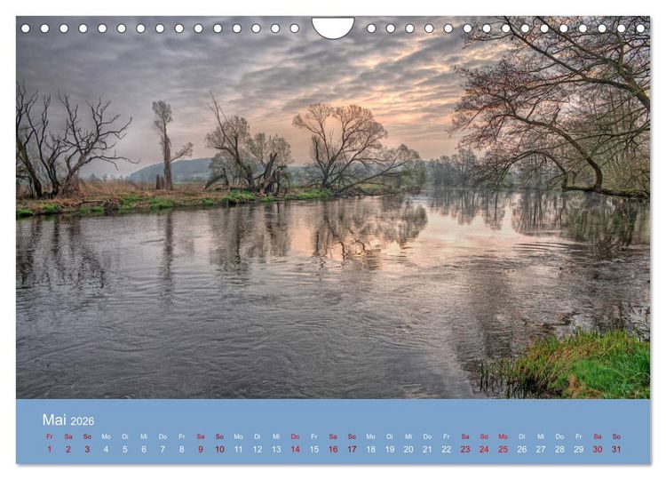 Produktbild: Das Jahr an der Naab zwischen Burglengenfeld und Kallm&uuml;nz (Wandkalender 2026 DIN A4 quer), CALVENDO Monatskalender