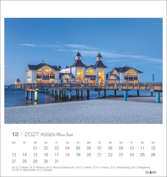 Produktbild: R&uuml;gen Postkartenkalender 2027 - Meine Insel