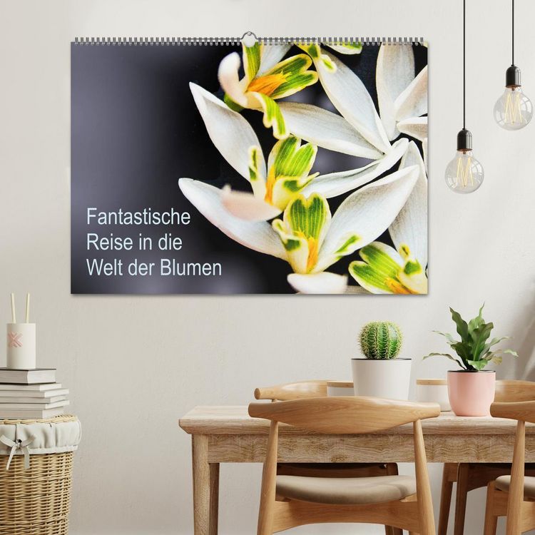 Produktbild: Fantastische Reise in die Welt der Blumen (Wandkalender 2026 DIN A2 quer), CALVENDO Monatskalender