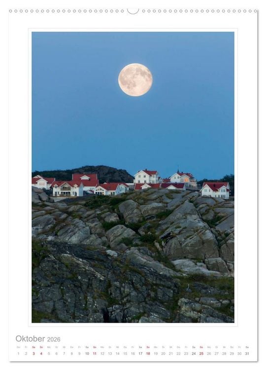 Produktbild: Bohusl&auml;n - &uuml;ber Stadt und Land (hochwertiger Premium Wandkalender 2026 DIN A2 hoch), Kunstdruck in Hochglanz