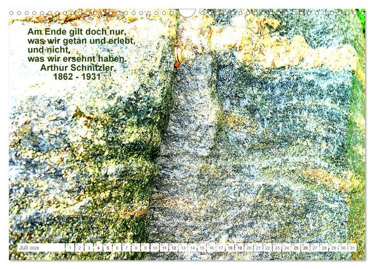 Produktbild: Leben! - Nachdenk-Kalender (Wandkalender 2026 DIN A3 quer), CALVENDO Monatskalender