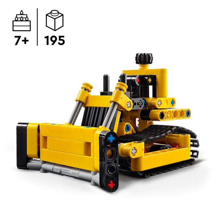 Produktbild: LEGO Technic 42163 Schwerlast Bulldozer, Spielzeug-Planierraupe f&uuml;r Kinder