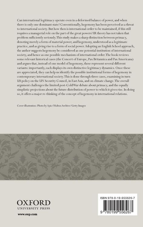 Produktbild: Hegemony in International Society