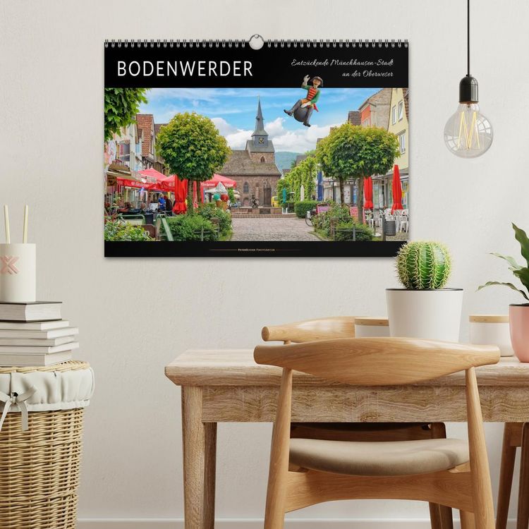 Produktbild: Bodenwerder - entz&uuml;ckende M&uuml;nchhausen-Stadt an der Oberweser (Wandkalender 2026 DIN A3 quer), CALVENDO Monatskalender