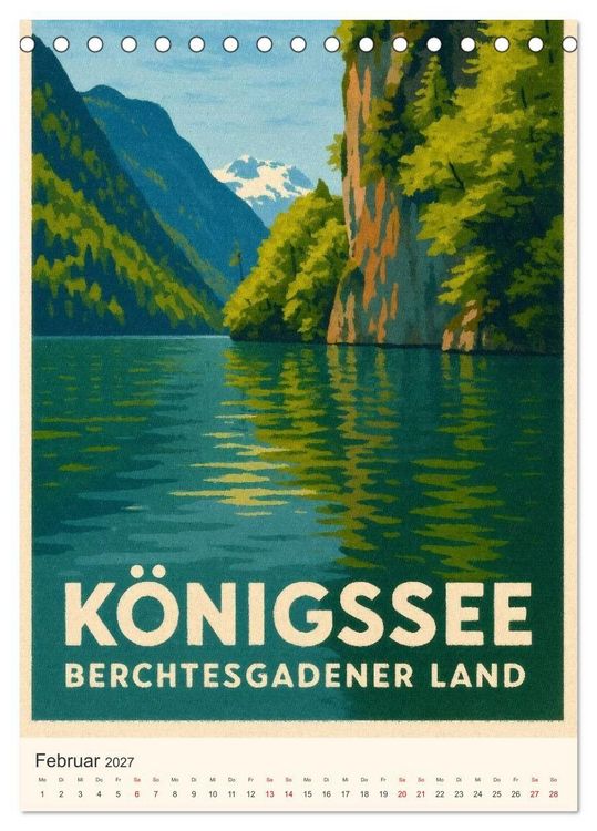 Produktbild: Alpine Impressionen Berchtesgadener Land (Tischkalender 2027 DIN A5 hoch), CALVENDO Monatskalender