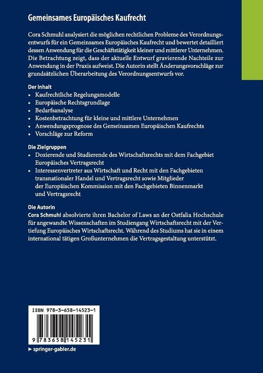Produktbild: Gemeinsames Europ&auml;isches Kaufrecht