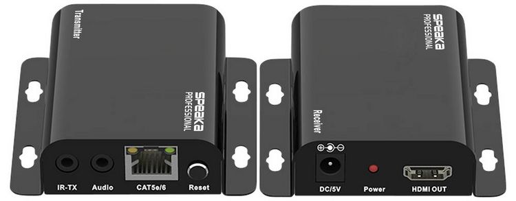 Produktbild: SpeaKa Professional SP-HDMIS-210 HDMI&reg; HDMI Extender &uuml;ber Heimnetzwerk (IP-basiert) 200m