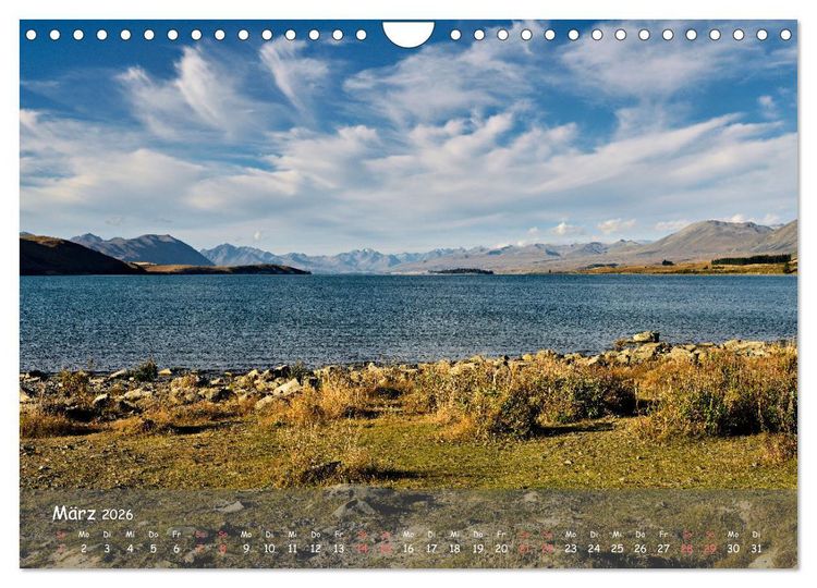 Produktbild: Neuseeland - Wo sich Himmel und Erde begegnen (Wandkalender 2026 DIN A4 quer), CALVENDO Monatskalender