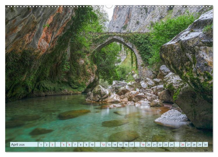 Produktbild: Nordspanien, wilde Atlantikk&uuml;ste und hohe Berge (Wandkalender 2026 DIN A2 quer), CALVENDO Monatskalender