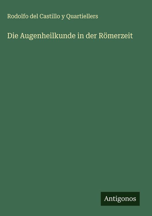 Produktbild: Die Augenheilkunde in der R&ouml;merzeit
